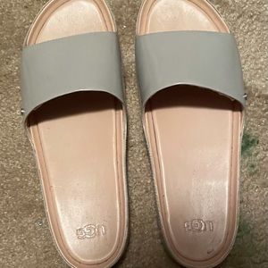 Patent leather sandals